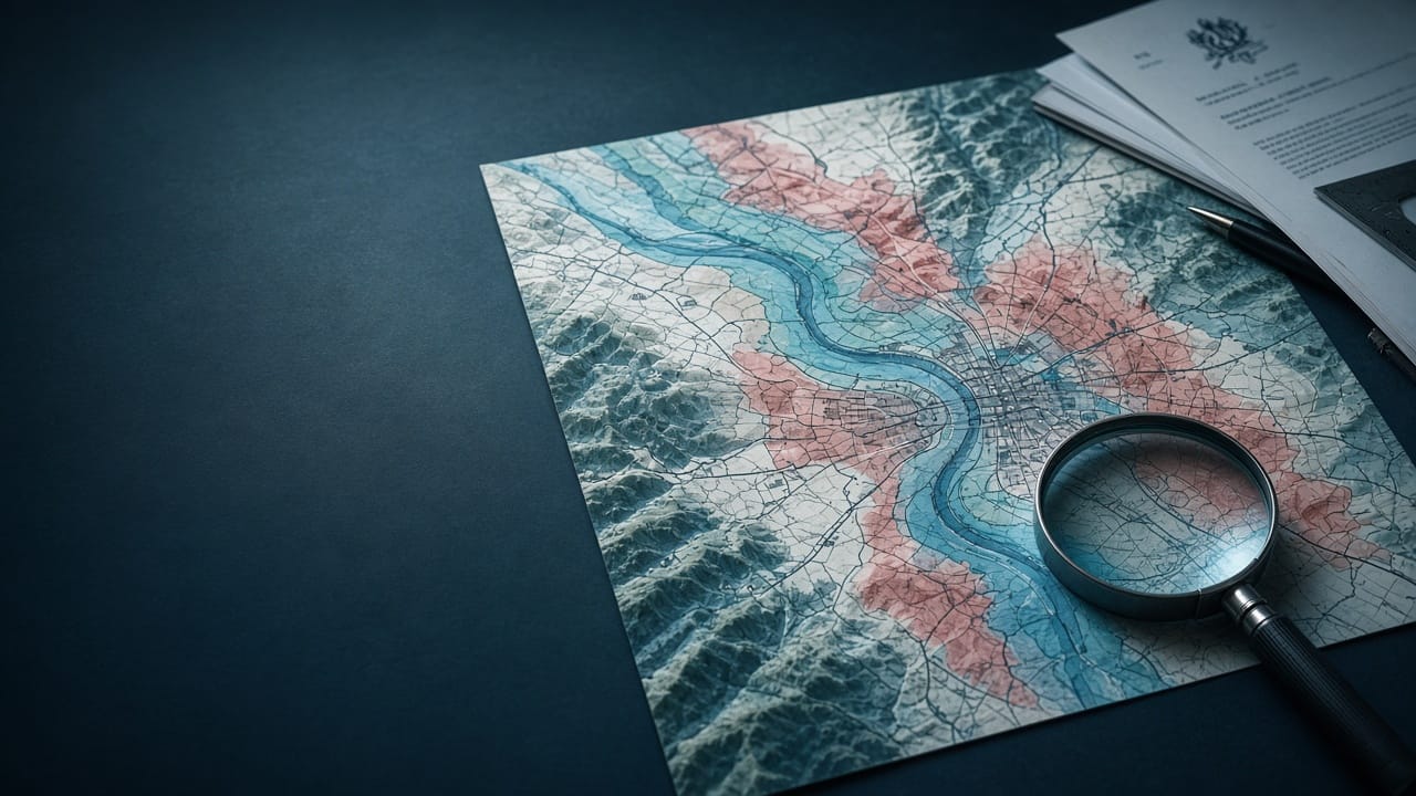 Cartographie des zones de risques naturels et technologiques d’une commune
